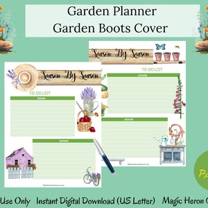 Printable Garden Planner Bundle, Garden Journal, Homestead Garden, Plant Profile, Seed Starting, Planting Guide, Garden Layout, Organizer image 6
