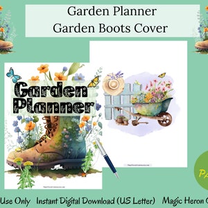 Printable Garden Planner Bundle, Garden Journal, Homestead Garden, Plant Profile, Seed Starting, Planting Guide, Garden Layout, Organizer image 2