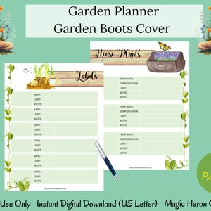 Printable Garden Planner Bundle, Garden Journal, Homestead Garden, Plant Profile, Seed Starting, Planting Guide, Garden Layout, Organizer image 7