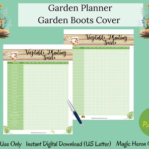 Printable Garden Planner Bundle, Garden Journal, Homestead Garden, Plant Profile, Seed Starting, Planting Guide, Garden Layout, Organizer image 9