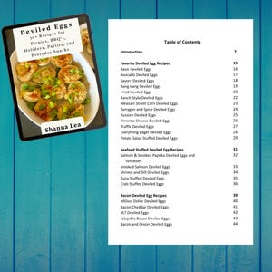 Deviled Eggs: 30+ Recipes for Picnics, BBQ’s, Holidays, Parties, and Everyday Snacks | Digital Download | Printable Cookbook PDF image 3