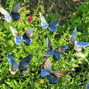 50PCS Butterfly Decorations, Garden Butterflies on Sticks