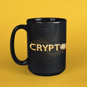 Crypto Currency Coffee Mug 15oz / Bitcoin Trader Mug / Crypto Lover Gift