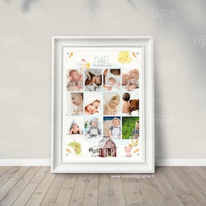 Póster fotográfico de la granja | cartel infantil