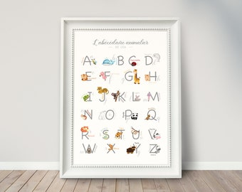 Cartel abbrending de Animal Cartel infantil