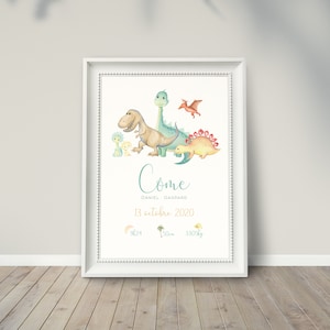 Poster geburten dinosaurier | Kinderplakat