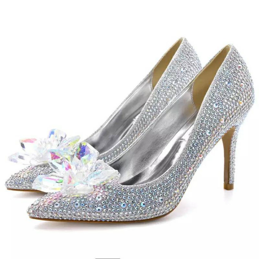 Wedding Heels Cinderella Stiletto in Silver Gold and Wine - Etsy
