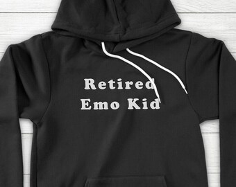 Retired Emo Kid fleece hoodie – grappige uniseks trui