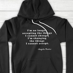 Angela Davis Derechos civiles Libertad Black Lives Matter CitaR regalo BLM Unisex Pullover Sudadera con capucha