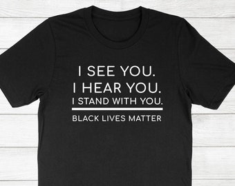 Black Lives Matter T-Shirt, Equality, Civil Rights, Unisex Cotton Tee