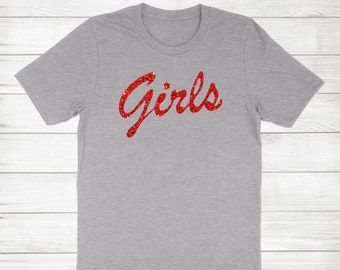Girls Glitter Print Soft Cotton T-Shirt, Friendship Gift