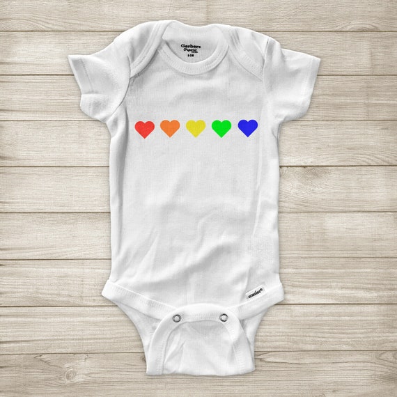 Rainbow Hearts Pride Tolerance Love LGBT LGBTQ Equal Rights | Etsy