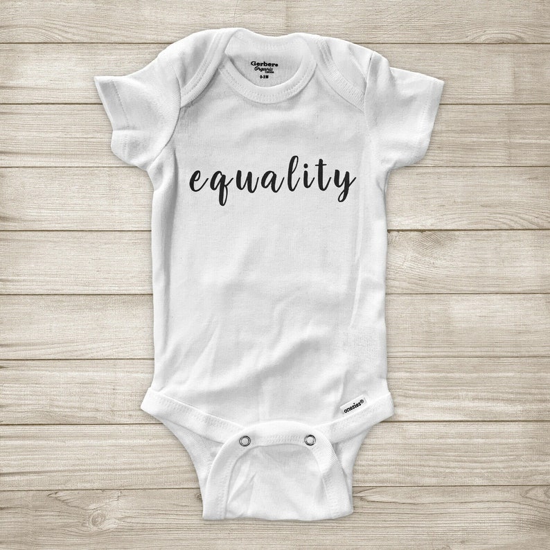 Equality Black Lives Matter BLM Equal Rights Social Justice Super Soft Cotton Baby Infant Gerber\u00ae Bodysuit Onesie