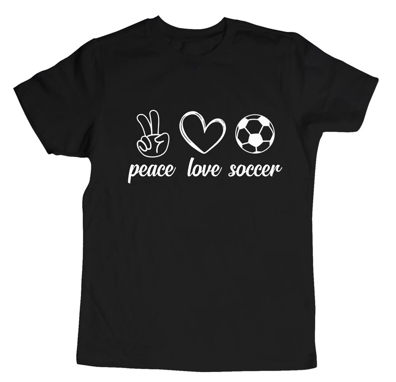 Peace Love Soccer Svg, Soccer Lover Svg Vector Cut File Clipart ...