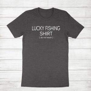 Lucky Fishing Shirt, Super Soft Cotton Unisex Tee, Fisherman Gift