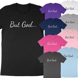 Ma Dio Maglietta, Gesù Religioso Regali Cristiani T-Shirt Unisex in Morbido Cotone Magliette Basate sulla Fede, Maglietta Dio, Abbigliamento Cristiano