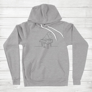 Piano Musician Pianist Music Lover Graphic Gift Unisex Pullover Hoodie Fisherman hoodie Sweater
