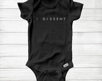 I Dissent RBG-romper: feministisch cadeau, superzachte katoenen gerberonesie
