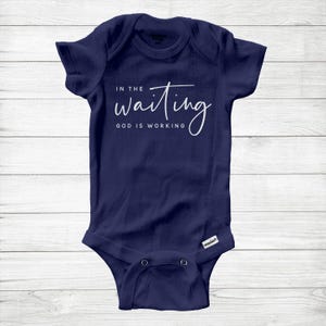 God is Working Baby Bodysuit: Christian Faith, Super Soft Cotton Gerber Onesie