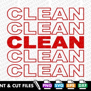 Clean Svg Vector Cut File Clipart Download for Cricut Silhouette (svg ...