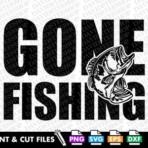 Gegangen Angeln svg Vektor geschnitten Datei Clipart Download für Cricut Silhouette (Svg, Png, Eps, Dxf) Liebe Angeln svg Lustig Angeln t-shirt svg Fisch