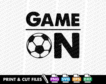Game On Soccer PNG: Sports Silhouette (Digital Download)