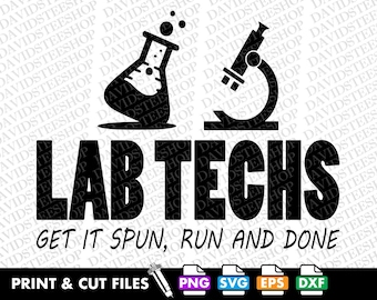 Lab Tech SVG, Science Technician Clipart (Digital Download) Png, Eps, Dxf, dtg