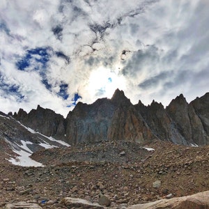 Cloudy Sawtooth Mt Whitney