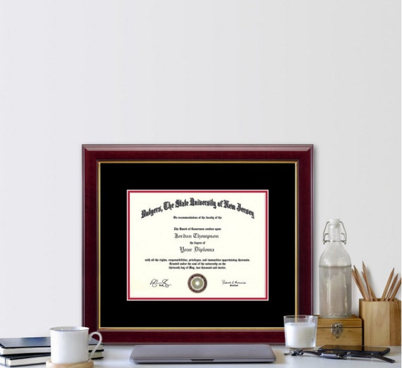 David Frame Rutgers Rutgers Diploma Frame Rutgers University | Premium Handmade Custom