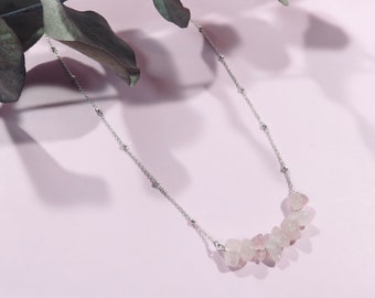 Collier quartz rose LOU