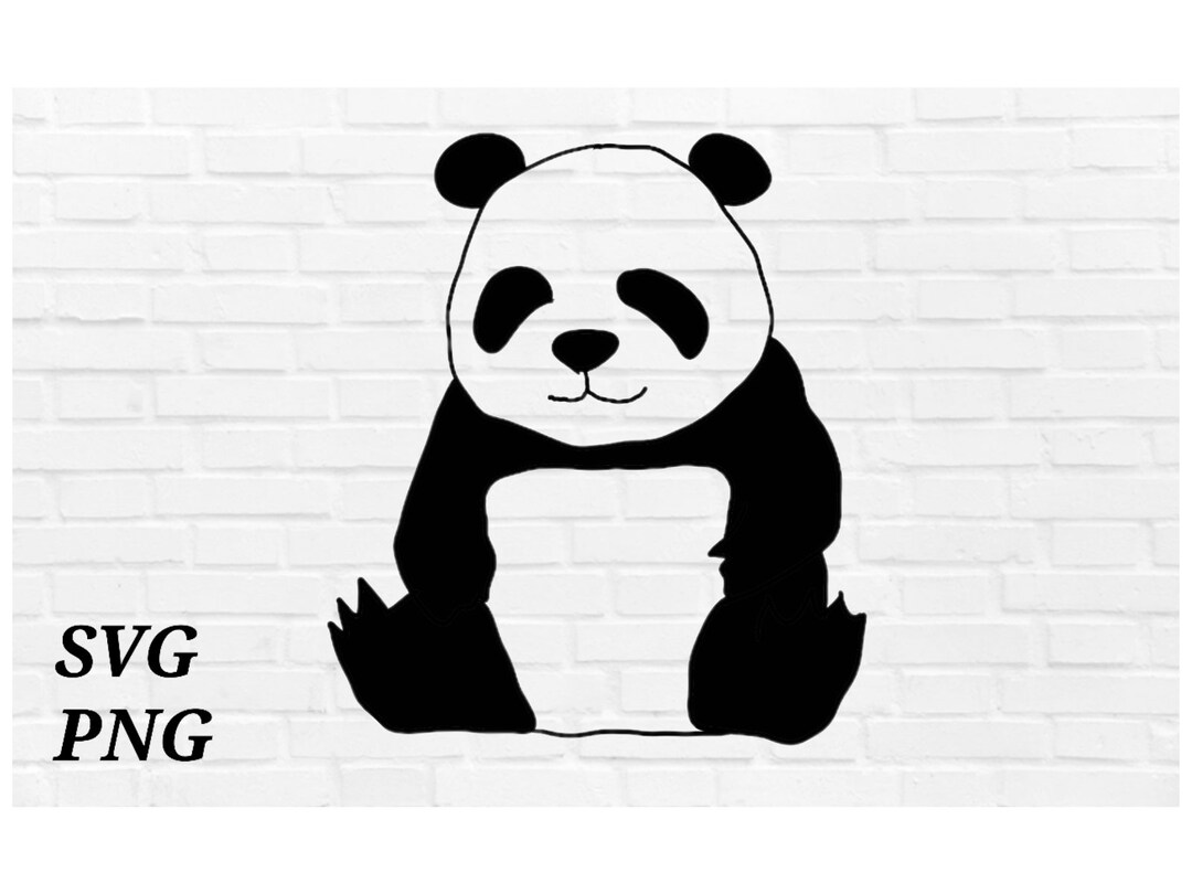 Cute Panda Svg, Panda Clipart, Panda Cutfille, Panda Lover - Etsy