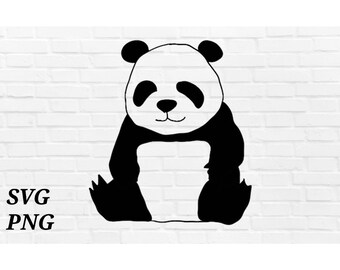 Cute Panda svg, Panda Clipart, Panda Cutfille, Panda Lover