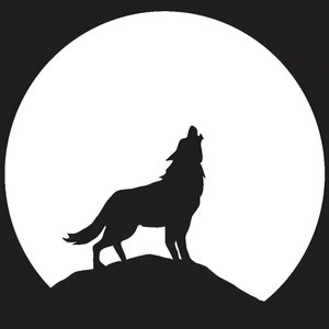 Howling Wolf, Howling Wolf Svg, Howling Wolf Digital Download, Wolf Svg ...