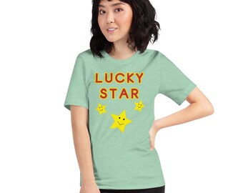 ラッキースターグラフィックTシャツ：ユニセックス天体シャツ - Etsy 日本