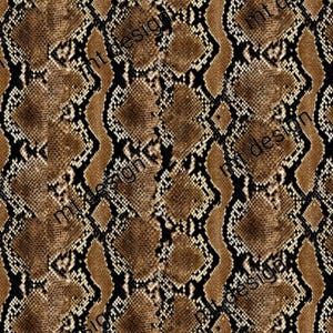 Può includere: Motivo a pelle di serpente senza cuciture. Il motivo ripetuto presenta squame marroni, beige e nere, creando un aspetto strutturato e realistico. Adatto per moda, interior design e progetti creativi.