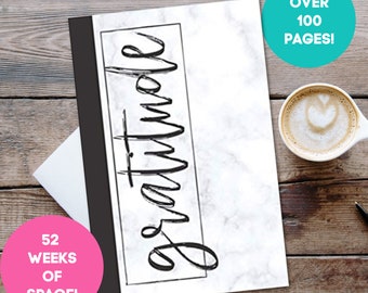 Marble Year of Gratitude: A 52-Week Gratitude Journal with Affirmations, Daily Gratitude Prompts & More!
