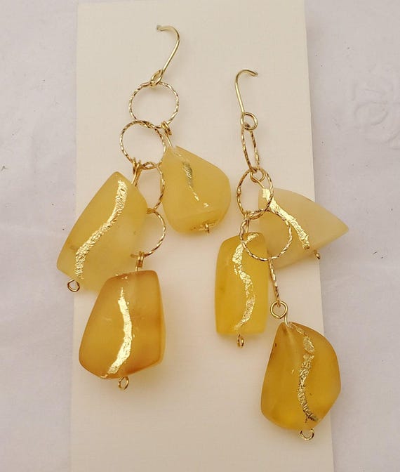 Baltic amber Earrings ,Dangle & Drop Earrings, Na… - image 4