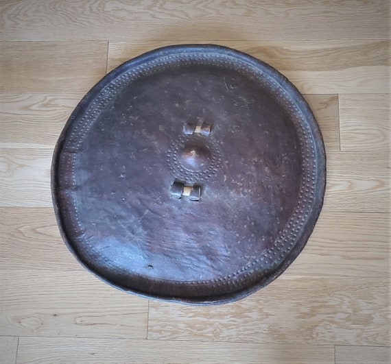 authentic African Ethiopian leather shield from E… - image 4