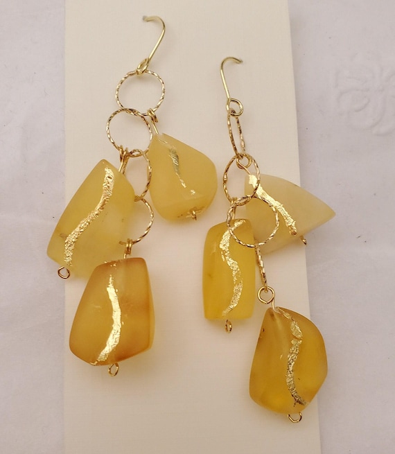 Baltic amber Earrings ,Dangle & Drop Earrings, Na… - image 5