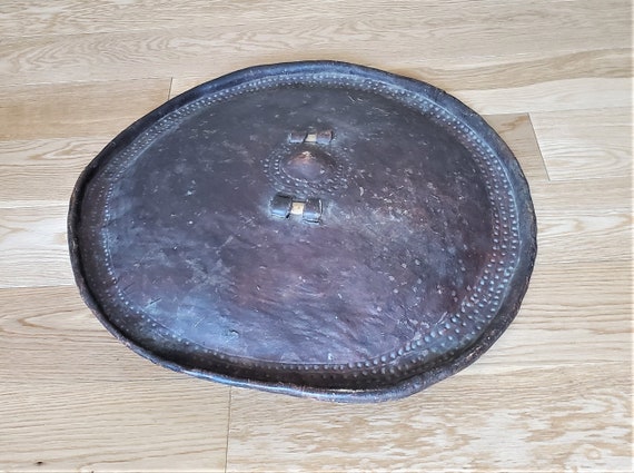 authentic African Ethiopian leather shield from E… - image 5