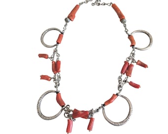 トゥアレグ 赤瑪瑙黒檀トライバルヴィンテージネックレス トゥアレグ 赤瑪瑙黒檀トライバルヴィンテージネックレス Touareg