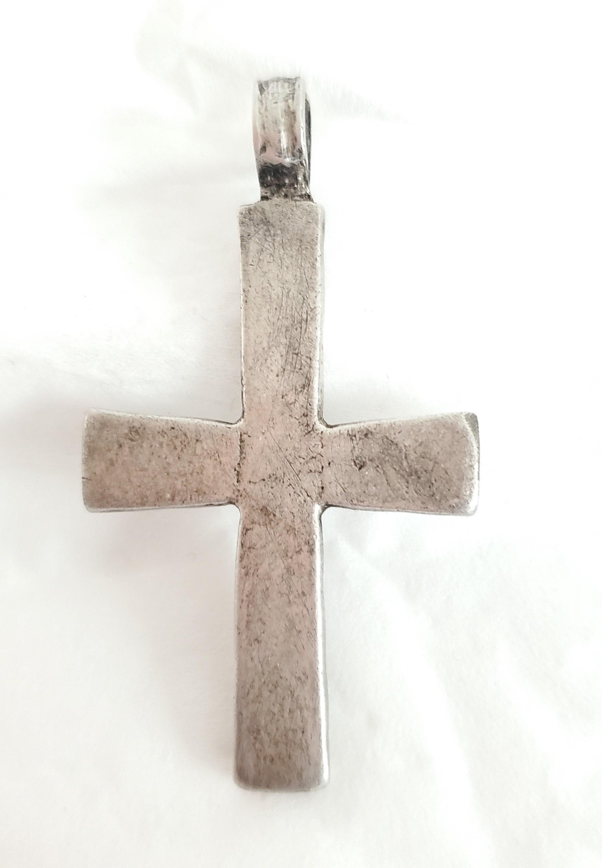 アンティーク エチオピア クリスチャン シルバー クロス ペンダント