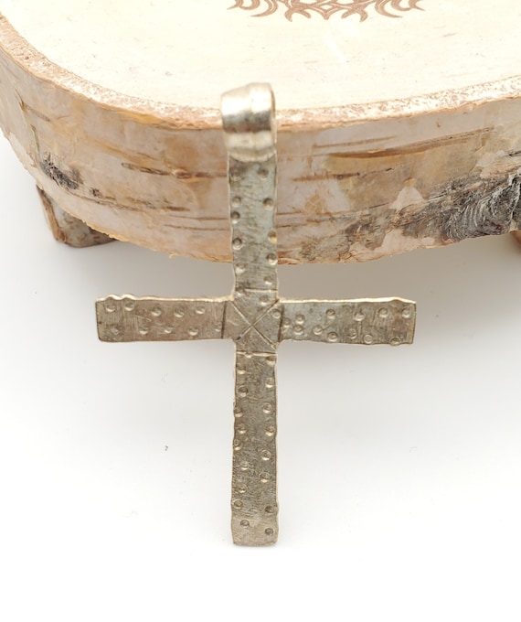 Ethiopian Christian silver cross pendant cross,re… - image 2