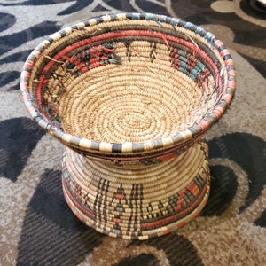 Ethiopian decorative basket handwoven basket large basket, African Art, Décor Baskets,bread basket,Ethiopian Basket