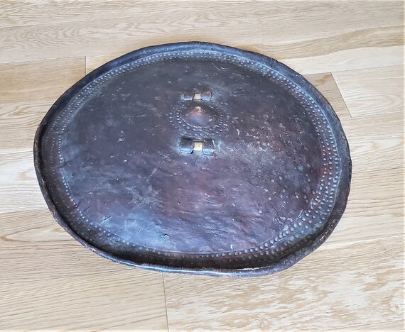 authentic African Ethiopian leather shield from E… - image 6