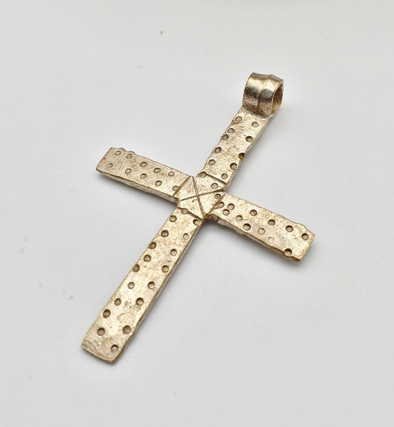 Ethiopian Christian silver cross pendant cross,re… - image 3