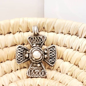 Ethiopian Christian 925 silver Coptic cross pendant ,silver cross, religious cross, Ethiopian Cross, Coptic Cross, ethiopian Silver