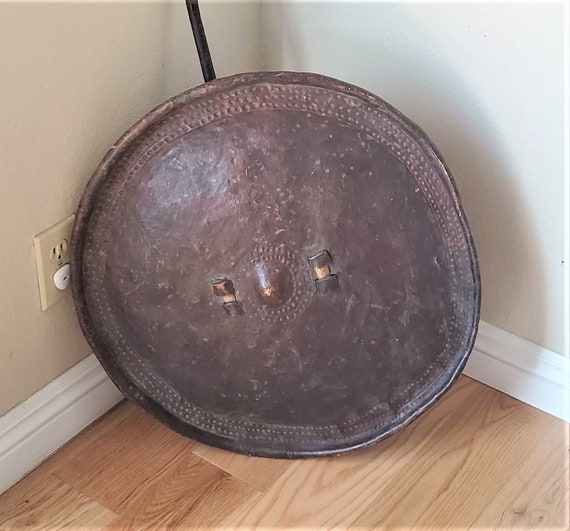 authentic African Ethiopian leather shield from E… - image 8