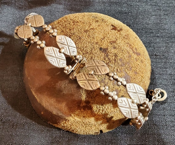 Antique Silver Moroccan Berber Bracelet Ethnic Tr… - image 7