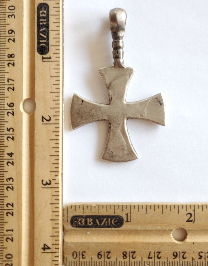 Cross Pendant,Ethnic Tribal,Handmade Jewelry silver coin Antique Silver Ethiopian Orthodox Coptic Cross pendant,Maria Theresa